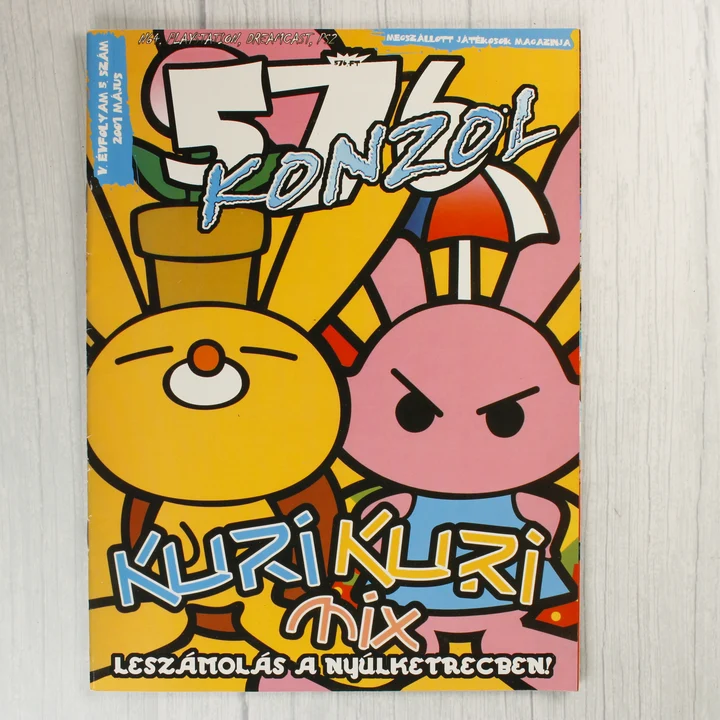 576 Konzol 2001 május borító Az 576 Konzol magazin 2001. májusi számának borítója