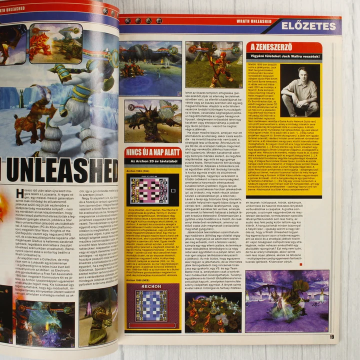 A PS Guru magazin előzeteseket tartalmazó belső oldala.