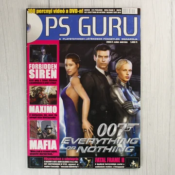 A PS Guru magazin 2004. márciusi számának borítója James Bond karakterével.