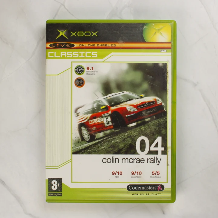 Colin McRae Rally 04 Xbox Classics első borító