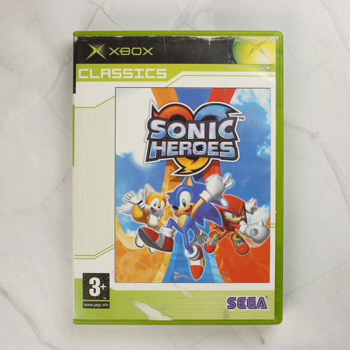 Sonic Heroes Xbox Classics előlap Sonic Heroes Xbox Classics videójáték első borítója