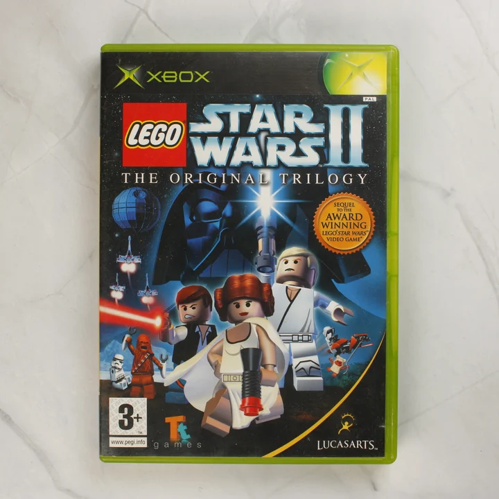 LEGO Star Wars II Xbox előlap LEGO Star Wars II: The Original Trilogy Xbox játék borítója