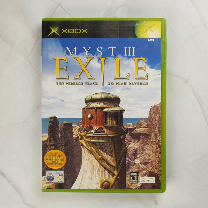Myst III Exile Xbox játék borítója