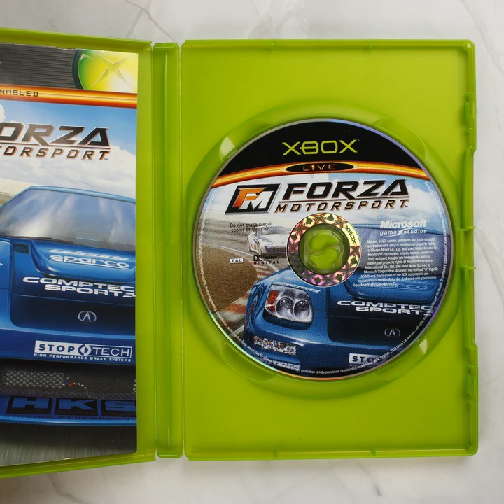 Forza Motorsport Xbox játék nyitott tokban