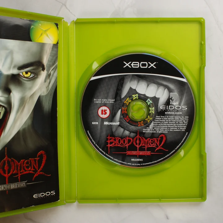 Blood Omen 2 Xbox játéklemez és útmutató a tokban