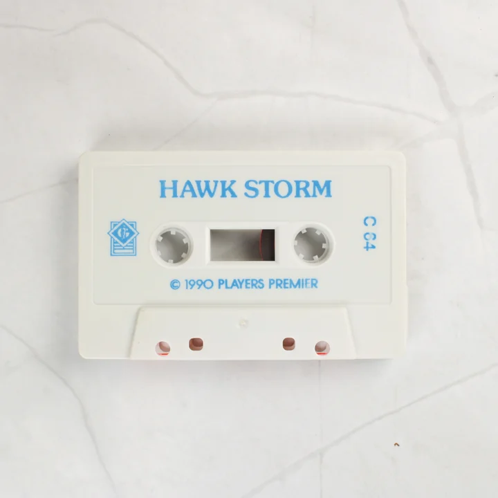 Hawk Storm C64 kazetta Hawk Storm fehér Commodore 64 kazetta