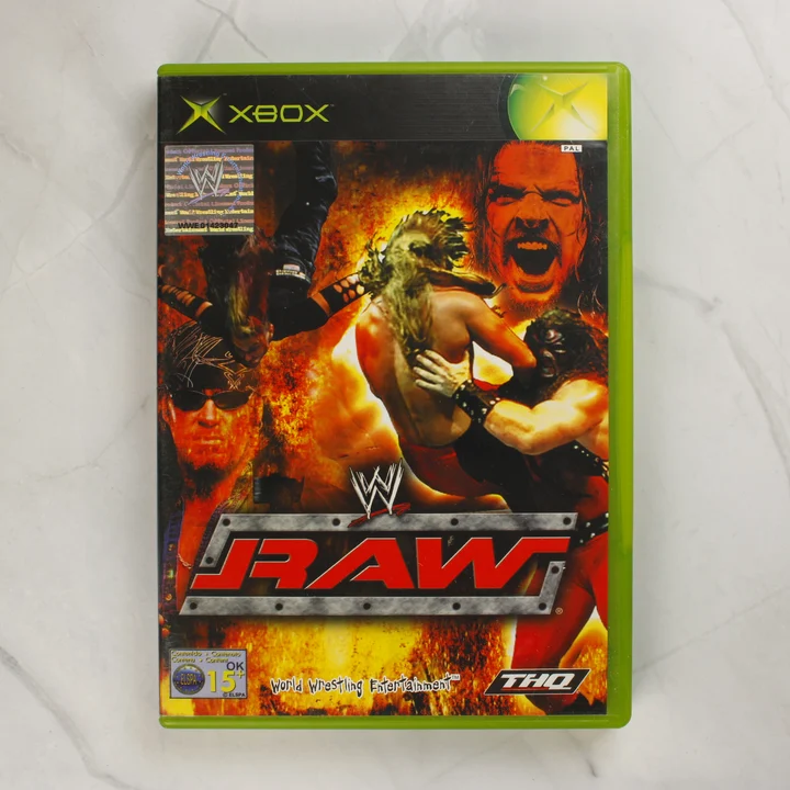 WWE Raw Xbox játék tokjának előlapja