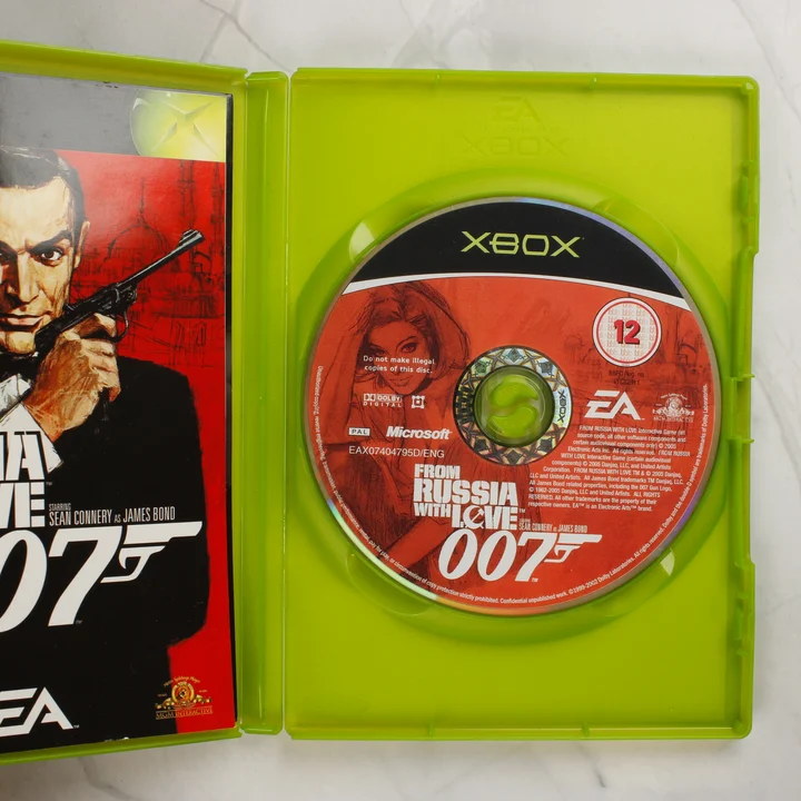 From Russia with Love 007 Xbox játéklemez a tokban