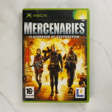 Mercenaries: Playground of Destruction Xbox játék borítója