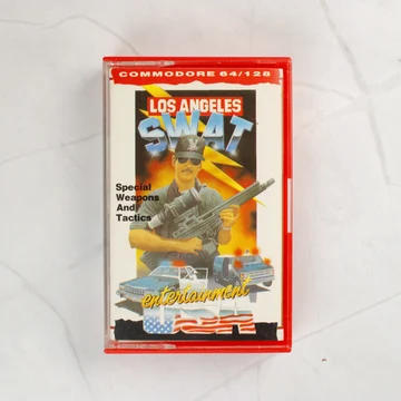 Los Angeles SWAT Commodore 64 játék kazetta tokban