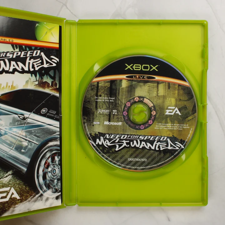 Need for Speed Most Wanted Xbox játéklemez a tokban