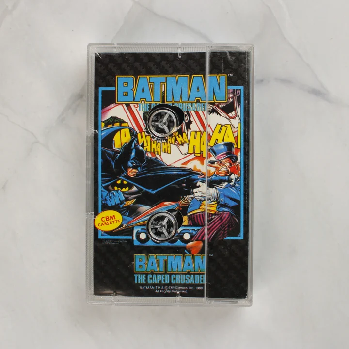 Batman: The Caped Crusader játék kazetta átlátszó tokban