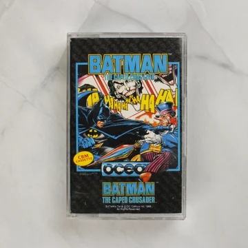 Batman: The Caped Crusader Commodore 64 játék kazetta tokban