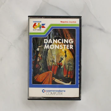 Dancing Monster Commodore 64 játék kazetta tokban