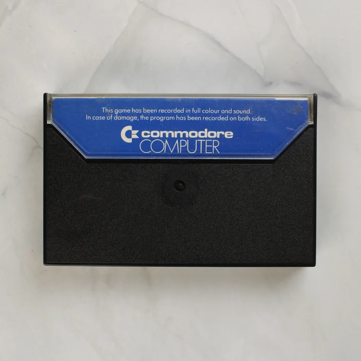 Labyrinth Commodore 64 játék tokjának hátoldala