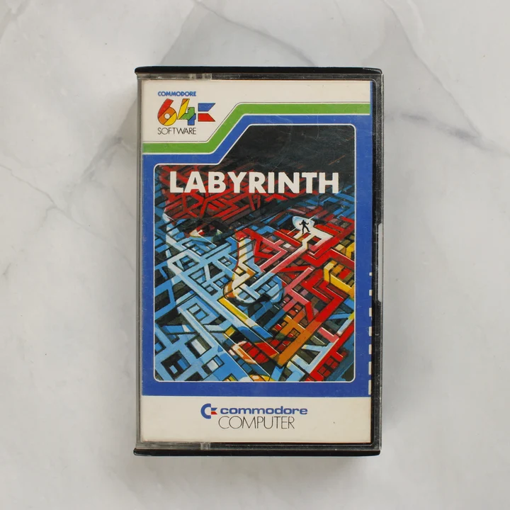 Labyrinth Commodore 64 videójáték tokban
