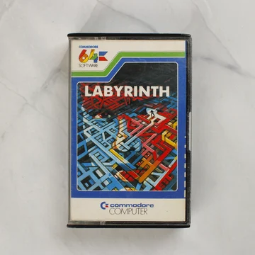 Labyrinth Commodore 64 videójáték tokban