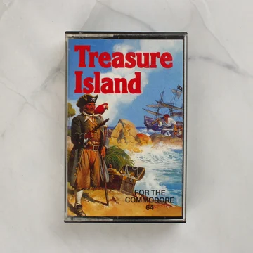 Treasure Island Commodore 64 játék kazetta tokban