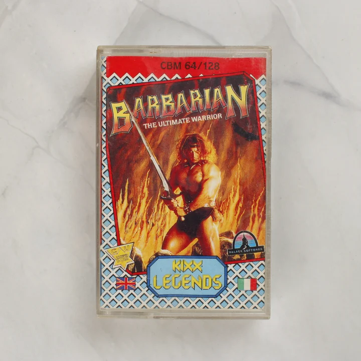 Barbarian: The Ultimate Warrior Commodore 64 játék kazetta tokja elölről