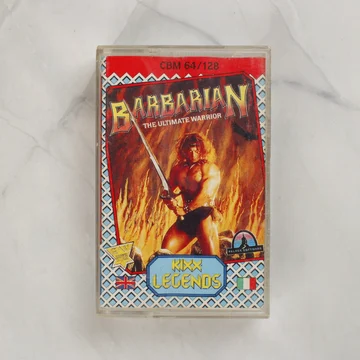Barbarian: The Ultimate Warrior Commodore 64 játék kazetta tokja elölről
