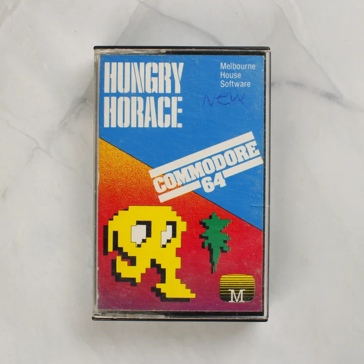 Hungry Horace Commodore 64 játék kazetta tokban