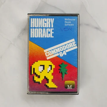 Hungry Horace Commodore 64 játék kazetta tokban