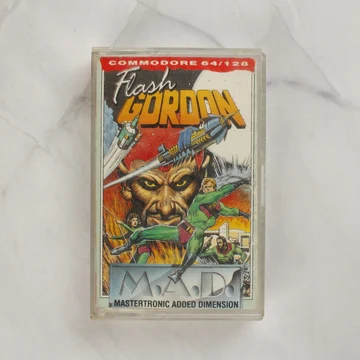 Flash Gordon Commodore 64 videójáték tok elölnézete