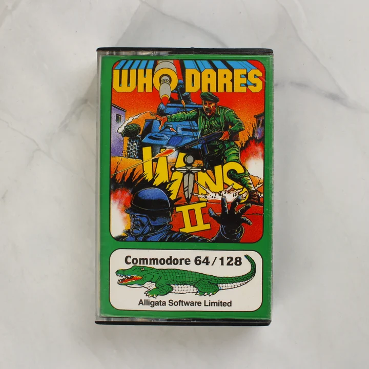 Who Dares Wins II Commodore 64 játék kazetta tokban