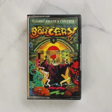 Sorcery videójáték borítója Commodore 64-re