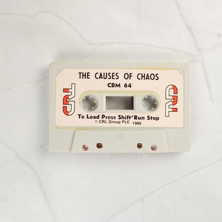 The Causes of Chaos C64 kazetta The Causes of Chaos eredeti Commodore 64 adathordozó kazetta