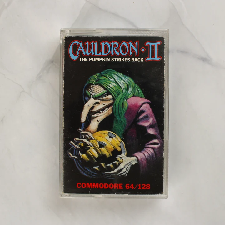 Cauldron II: The Pumpkin Strikes Back Commodore 64 játék kazetta tokban