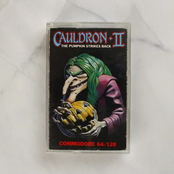 Cauldron II: The Pumpkin Strikes Back Commodore 64 játék kazetta tokban