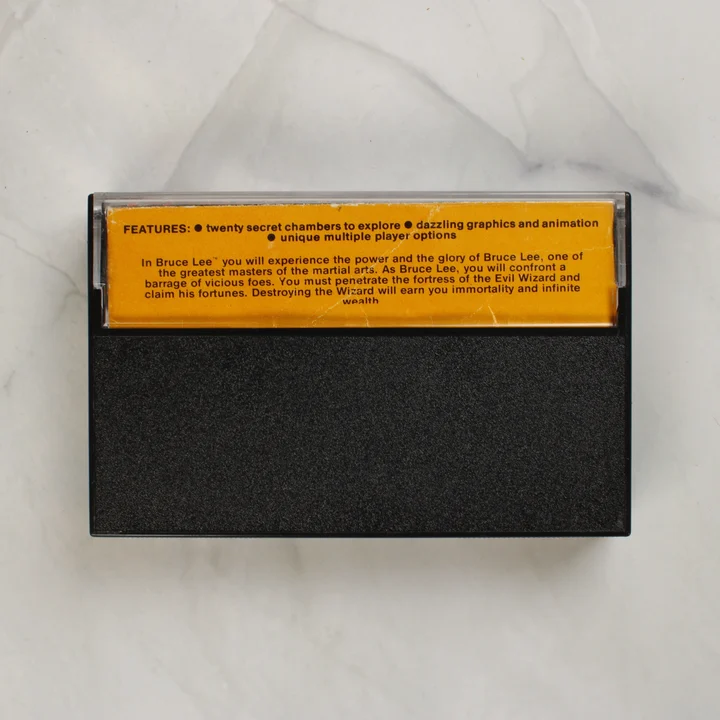 Bruce Lee Commodore 64 játék tokjának hátoldala