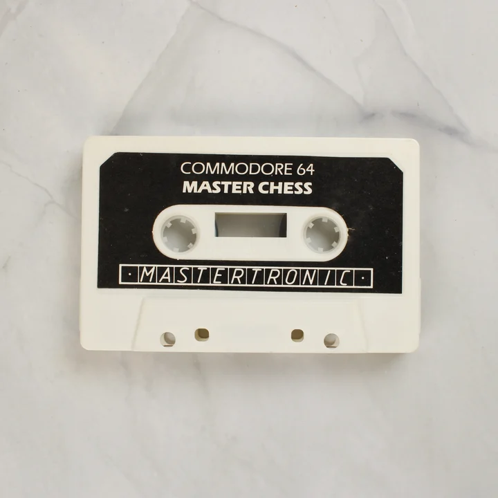 Master Chess Commodore 64 fehér videójáték kazetta