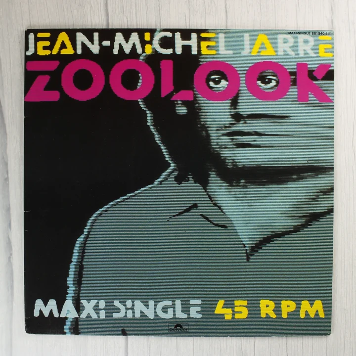 Jean-Michel Jarre Zoolook maxi single bakelit lemez borító előlap