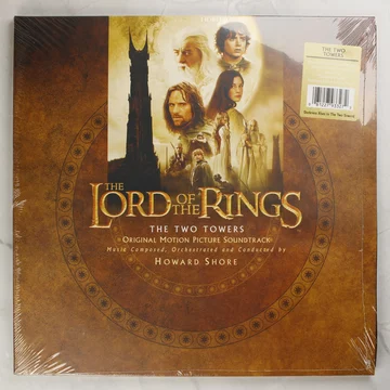 The Lord of the Rings: The Two Towers filmzene bakelit lemez előlapja