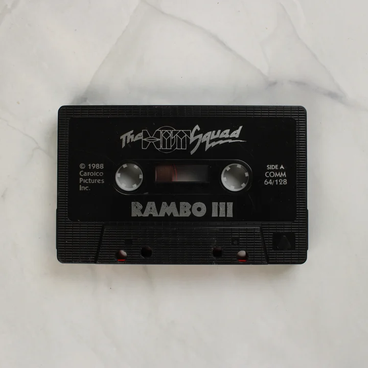 Rambo III fekete adatkazetta Commodore 64-hez