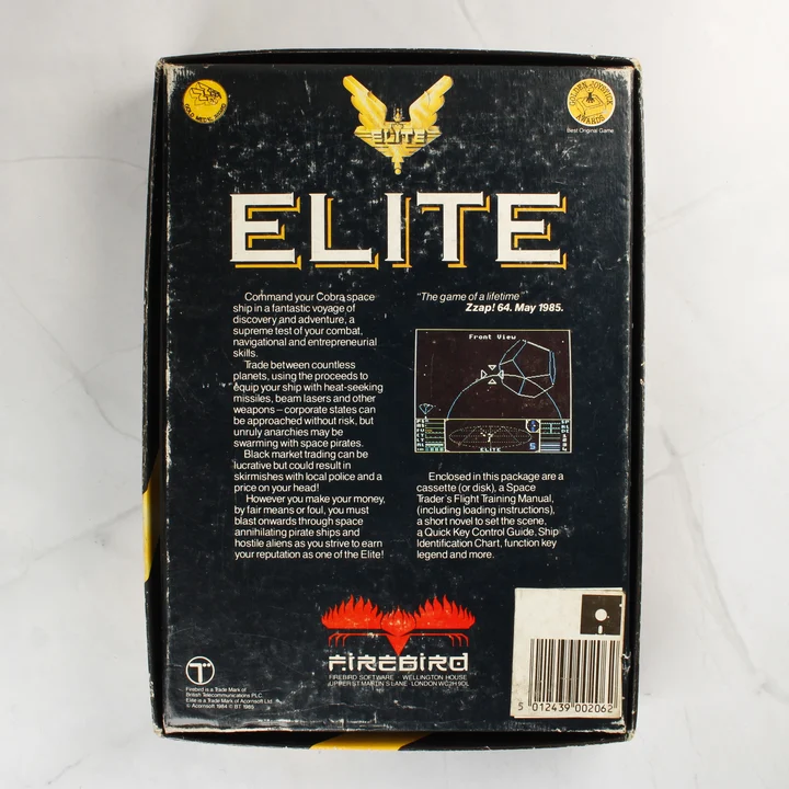 Az Elite Gold Edition dobozának hátoldala