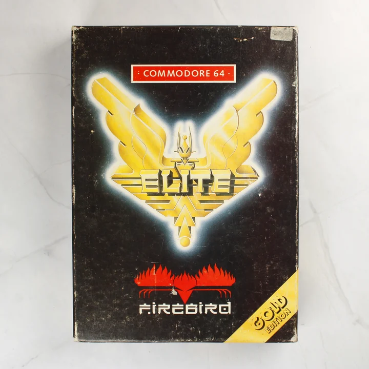 Az Elite Gold Edition Commodore 64 játék dobozának eleje