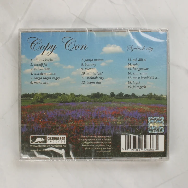 Copy Con Szolnok city CD album hátlapja a számlistával