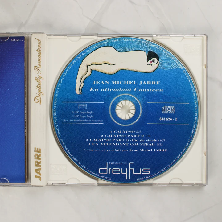 Jean-Michel Jarre En attendant Cousteau CD lemez a tokban