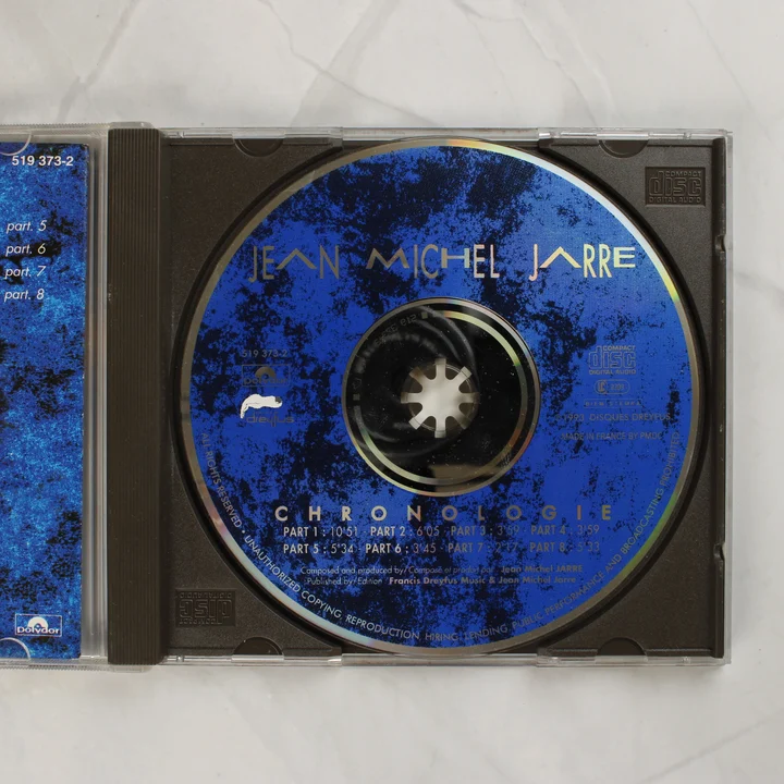 Jean-Michel Jarre Chronologie CD lemez a tokban