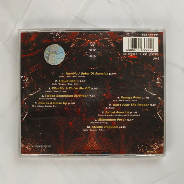 Apollo 440 Millennium Fever CD hátoldala vonalkóddal