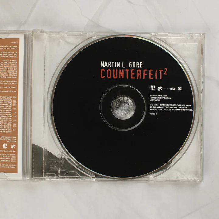 Martin L. Gore Counterfeit² audió CD a nyitott tokban