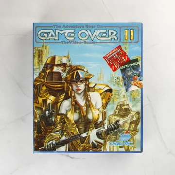 Game Over II videójáték dobozának előlapja sci-fi illusztrációval