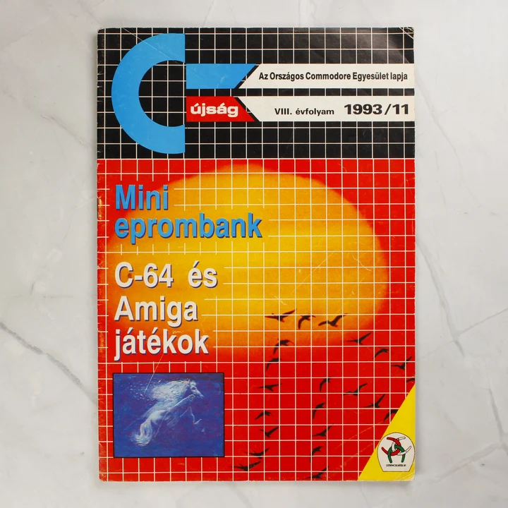 A Commodore újság 1993. novemberi számának színes borítója.