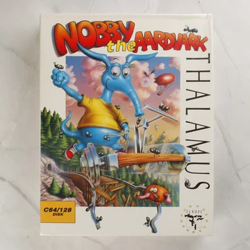 Nobby the Aardvark C64 játék dobozának előlapja