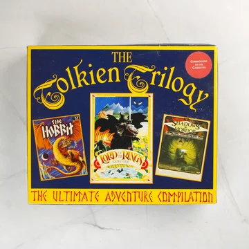 The Tolkien Trilogy Commodore 64 játékgyűjtemény dobozának eleje
