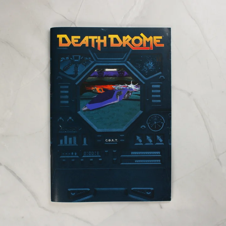 DeathDrome videójáték használati útmutató füzet