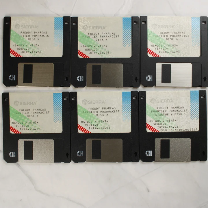 Hat darab 3,5 colos floppy lemez